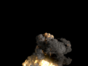 volcano explosion phoenixfd 3D Model