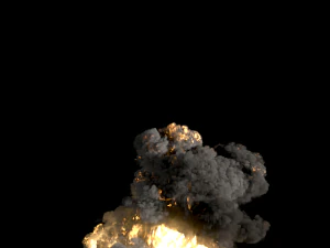 explosão do vulcão fênixfd Modelo 3D
