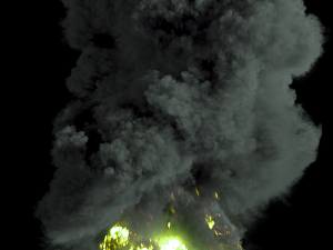 volcano explosion phoenixfd 3D Model