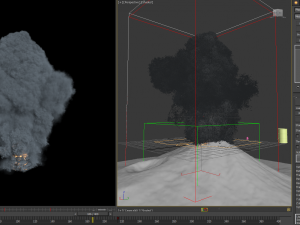 volcano explosion phoenixfd 3D Model