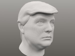 donald trump bust 3D Модель