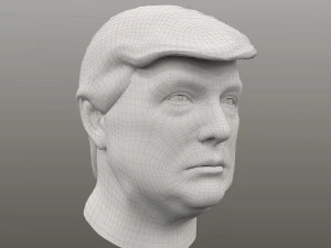 donald trump bust 3D Model