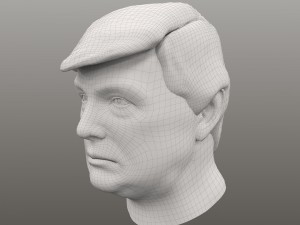 donald trump bust 3D Модель