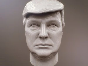 donald trump bust 3D Model