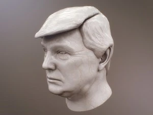 donald trump bust 3D Model