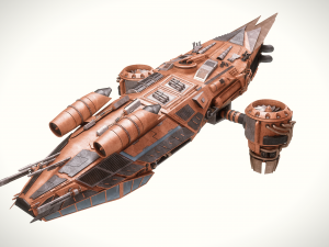 spaceship dropship 3D Model