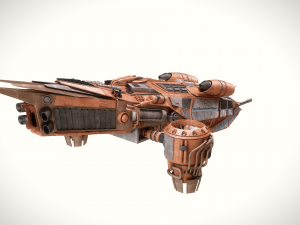 spaceship dropship Model 3D