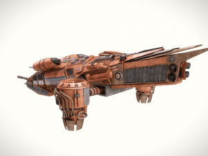 spaceship dropship Model 3D