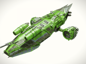 spaceship dropship 3D-Modell