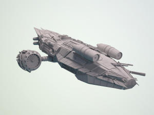 spaceship dropship 3D Model