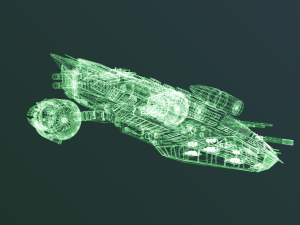 spaceship dropship 3D Model