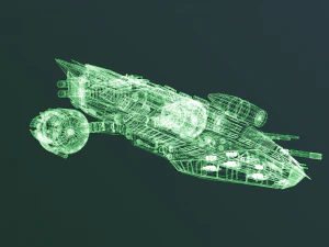 spaceship dropship 3D Model