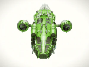 spaceship dropship 3D Model