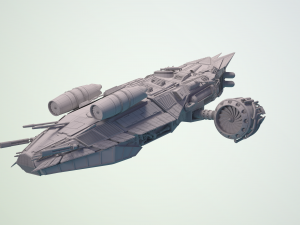 spaceship dropship 3D Model