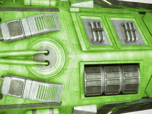 spaceship dropship 3D Model