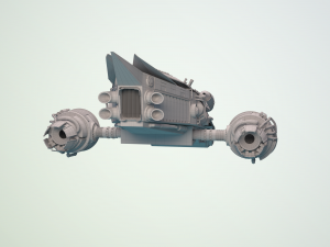 spaceship dropship 3D Model