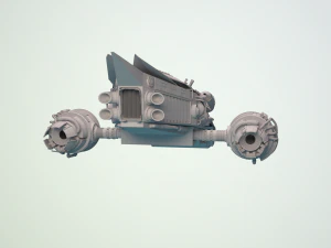 spaceship dropship 3D Model