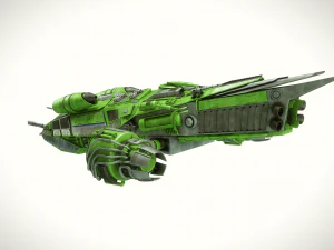 spaceship dropship 3D Model