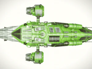 spaceship dropship 3D Model