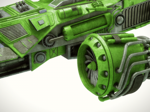 spaceship dropship 3D Model