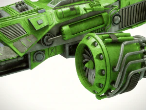 spaceship dropship 3D Model