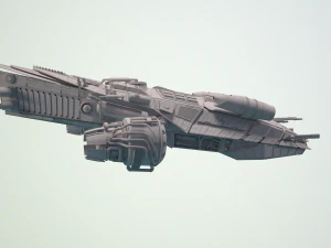 spaceship dropship 3D Model