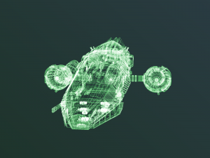 spaceship dropship 3D Model