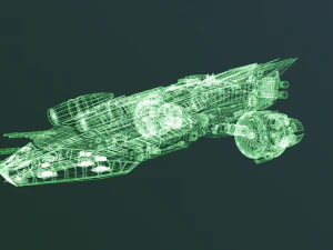spaceship dropship 3D Model