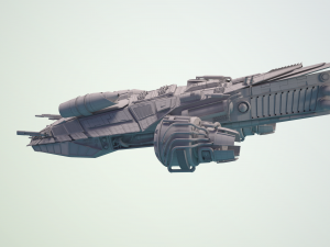 spaceship dropship 3D Model