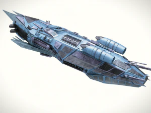 spaceship dropship 3 3D Model