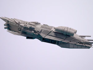 spaceship dropship 3 3D Model