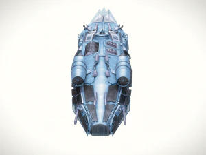 spaceship dropship 3 3D Model