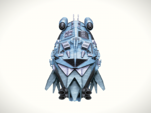 spaceship dropship 3 Modello 3D