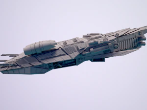 spaceship dropship 3 3D Model