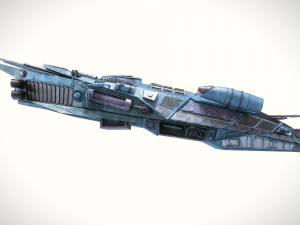 spaceship dropship 3 Modello 3D