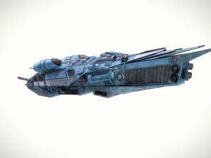 spaceship dropship 3 3D Model