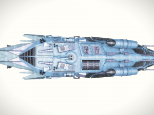 spaceship dropship 3 Modello 3D