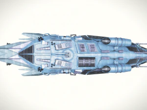 spaceship dropship 3 3D Model