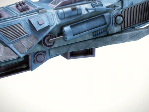 spaceship dropship 3 3D Model