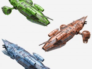 spaceship collection 3D-Modell