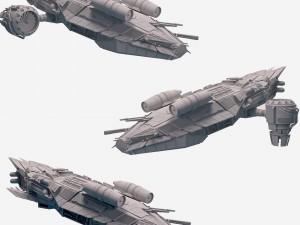 spaceship collection 3D Model