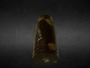 world war 1 artillery shell - 16 pounder 3D Model