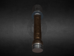german stick grenade 4k 3D Model