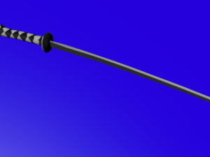 katana low poly 3D 모델