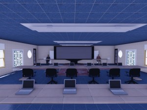 classroom for colleges 3D Model