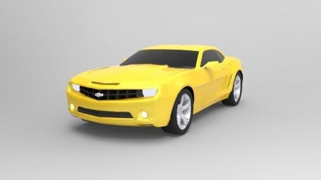 camaro ss low poly Modelo 3D .c4d .max .obj .3ds .fbx .stl .blend 