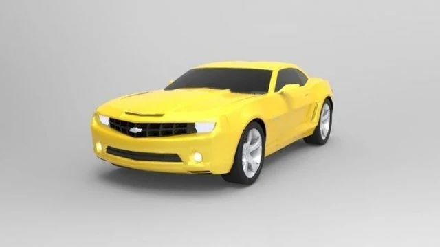 camaro ss low poly 3D Model .c4d .max .obj .3ds .fbx .stl .blend 