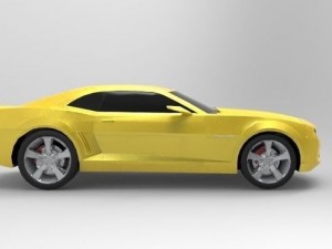 camaro ss low poly Modelo 3D