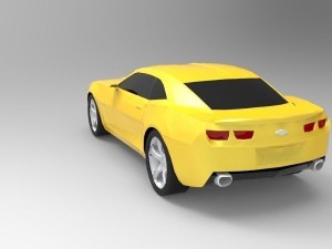 camaro ss low poly Modelo 3D