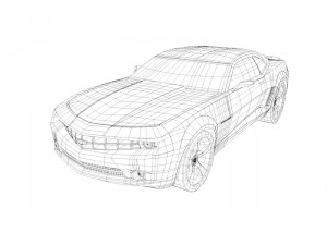 camaro ss low poly Modelo 3D